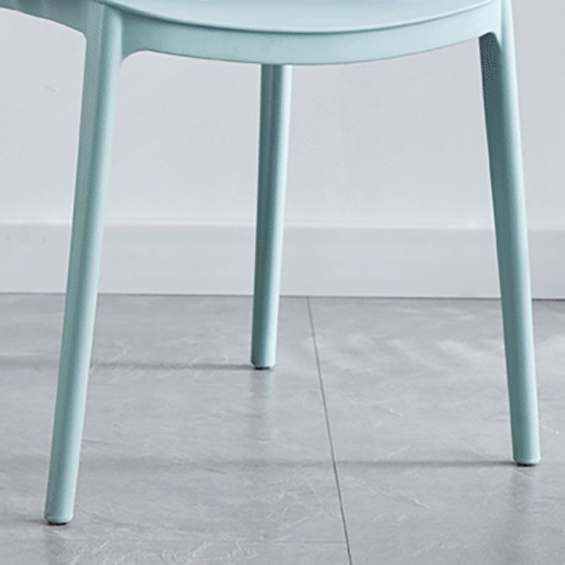 Contemporary Stackable Chairs Open Back Kitchen Armless Chairs with Plastic Legs Clearhalo 'Dining Chairs' 'Dining Tables & Seating' 'dining_chair' 'furn' 'furn_dining_chair' 'Furniture' 'furniture_dining_chair' 'Kitchen & Dining Furniture' 1200x1200_b2a6d7bc-875b-47a6-a963-bce736b7e946