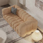 Brone Contemporary  Wool Sofa with Biscuit Back and Tuxedo Arm