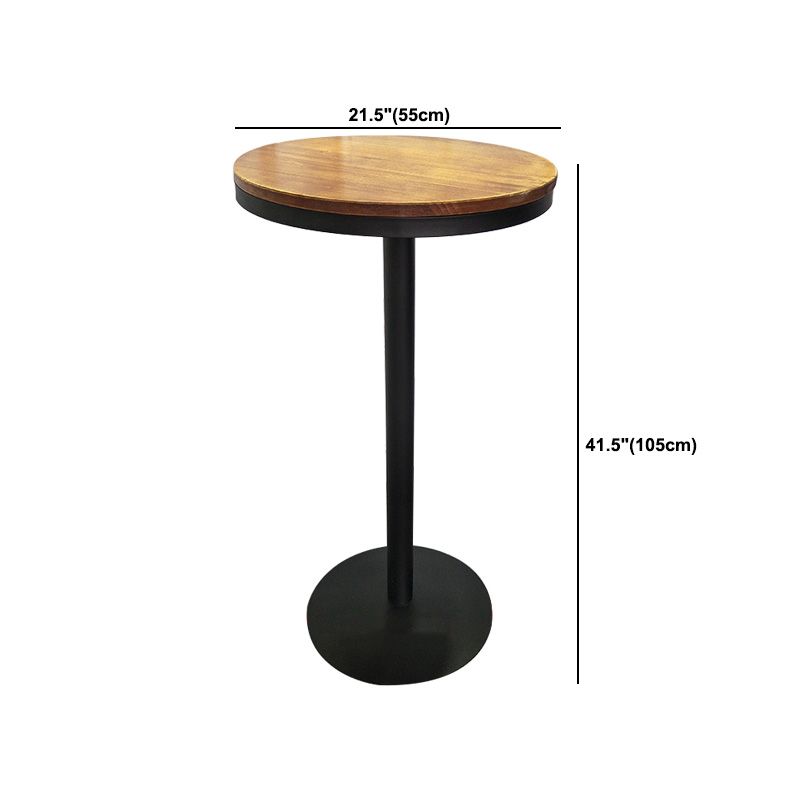 Industrial Style Solid Wood Bar Table Set 1/2/3/4 Pieces Counter Table with High Stools Clearhalo 'Bar Furniture' 'furn' 'furn_home_bar_bar_sets' 'Furniture' 'Home Bars & Bar Sets' 'home_bar_bar_sets' 'Kitchen & Dining Furniture' 1200x1200_b2a8ee21-a9ce-4d34-a8ee-d0799bc4d4a1