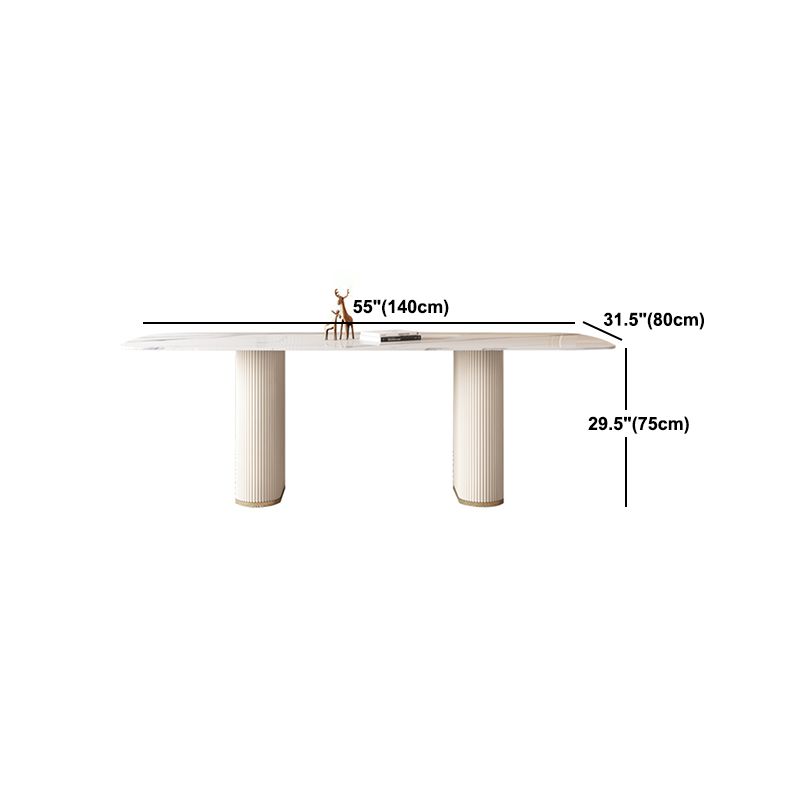 Nordic 1/4/5/7 Pieces Dining Set Stone Wood Dining Table for Dining Room
