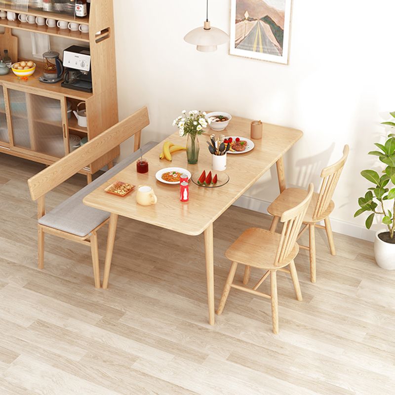 Back Included Bench, 29.5"H Dining Bench with Solid Wood Frame Clearhalo 'Benches' 'Chairs & Seating' 'furn' 'furn_benches' 'Furniture' 'Living Room Furniture' 1200x1200_b2ac1e9e-237c-47b8-a964-c36f6032a0a5