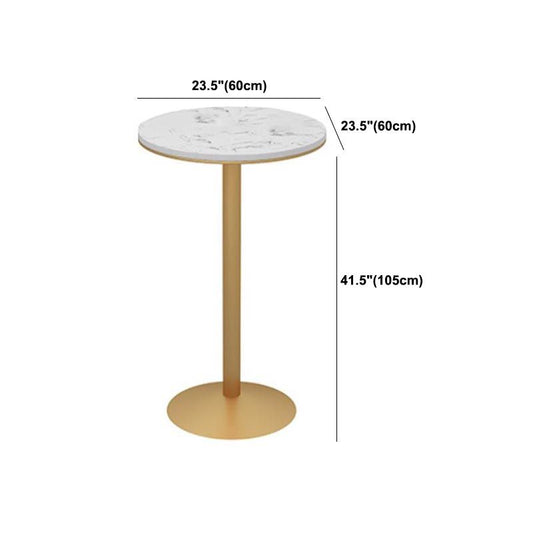 Artificial Marble Bar Table 42-inch Height Metal Base Bistro Table for Living Room Clearhalo 'Bar Furniture' 'Bar Tables' 'bar_tables' 'furn' 'furn_bar_tables' 'Furniture' 'furniture_bar_tables' 'Kitchen & Dining Furniture' 1200x1200_b2ac4507-09fa-4bb6-8e52-f8a18b4a1521