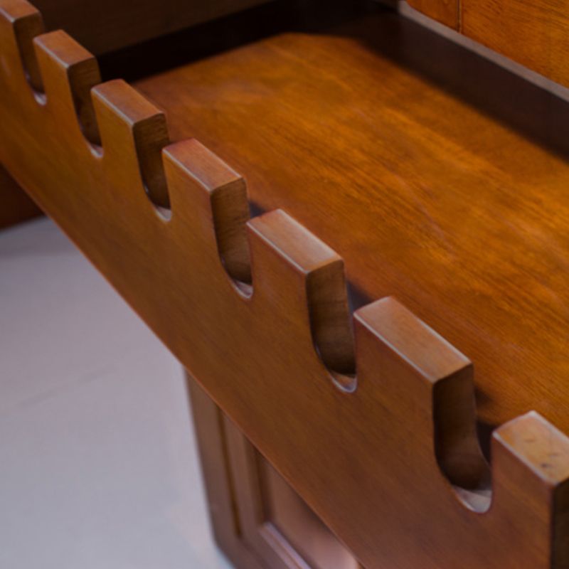 Mid-Century Modern Floor Solid Wood Wine Bottle & Glass Rack Clearhalo 'furn' 'furn_wine_racks' 'Furniture' 'Kitchen & Dining Furniture' 'Wine Racks' 'wine_racks' 1200x1200_b2ad993d-3ba3-4a01-9756-5ba57d219bec