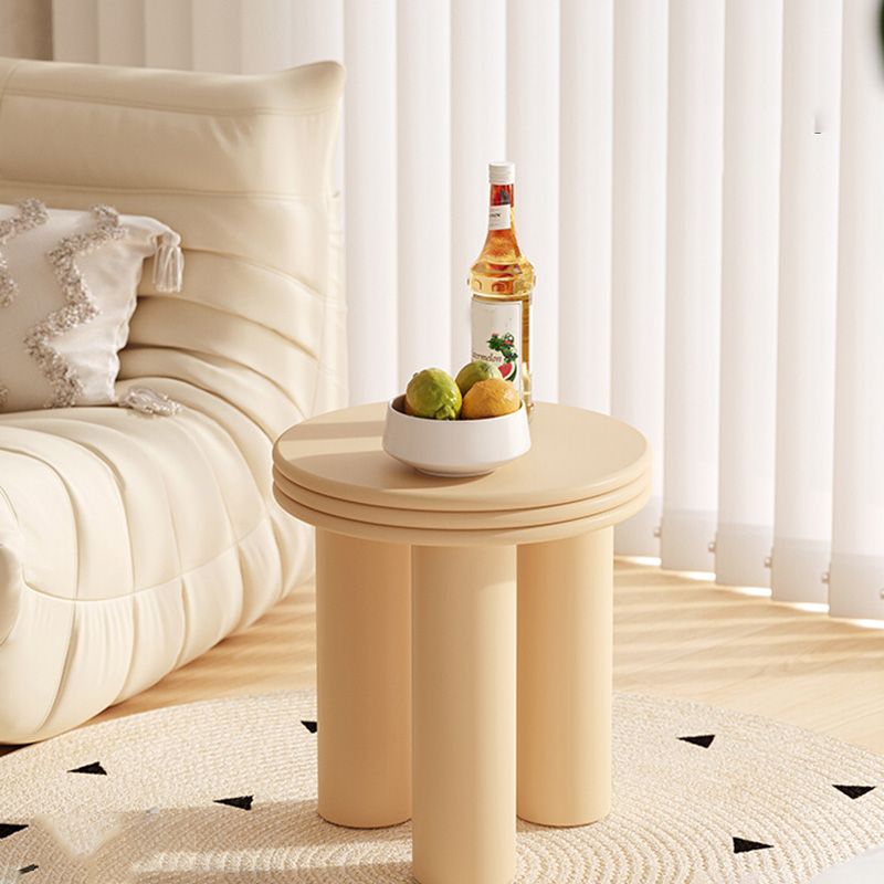 Modern Round Side Table 3 Legs End Table with Round Wood Top Clearhalo 'Coffee & Accent Tables' 'End & Side Tables' 'end_side_tables' 'furn' 'furn_end_side_tables' 'Furniture' 'Living Room Furniture' 1200x1200_b2ae64c9-4e81-4af5-a44f-e1c259136551
