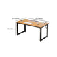 Rectangular Shaped Office Table Wood Writing Desk in Natural