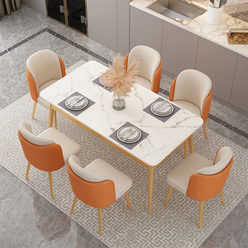 Traditional Luxury Dining Table Sintered Stone Dining Table with Metal Base Clearhalo ' dining_table' 'Dining Tables & Seating' 'Dining Tables' 'furn' 'furn_dining_table' 'Furniture' 'furniture_dining_table' 'Kitchen & Dining Furniture' 'kitchen&dining_furn' 'kitchen' 'kitchen_dining_table' 1200x1200_b2b46d3b-dd65-4fe1-8186-c4412c97a47d