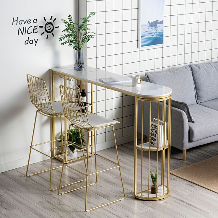 Tavolo da bar a forma irregolare in pietra sinterizzato tavolo da bar lussuoso con doppio piedistallo