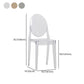 Acrylic Modern Indoor-Outdoor Side Chair Home Open Back Dining Side Chair Clearhalo ' kitchen&dining_furn' 'Dining Chairs' 'Dining Tables & Seating' 'dining_chair' 'furn' 'furn_dining_chair' 'Furniture' 'furniture_dining_chair' 'Kitchen & Dining Furniture' 'kitchen' 1200x1200_b2b7223b-5f09-4e8b-b164-dcfb13261c03