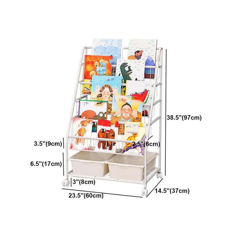 Contemporary Style Bookcase Open Back Bookshelf for Office and Home Clearhalo 'Bookcases' 'furn' 'furn_bookcases' 'Furniture' 'furniture_bookcases' 'Office Furniture' 1200x1200_b2b80ac8-13e2-493e-be14-6814720491e8
