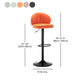 Contemporary Faux Leather Bar Stool Footrest Low Back Adjustable Height Swivel Stool Clearhalo 'Bar Furniture' 'Bar Stools' 'bar_stools' 'furn' 'furn_bar_stools' 'furniture_bar_stools' 'Kitchen & Dining Furniture' 'kitchen&dining_furn' 'kitchen' 'kitchen_furn' Furniture' 1200x1200_b2b8696b-d0d3-4d26-90cc-1e289e473db8