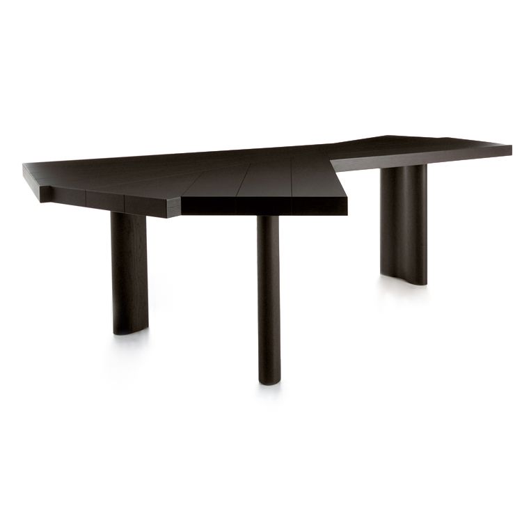 Escritorio de escritura de diseño industrial simple escritorio de madera maciza negro