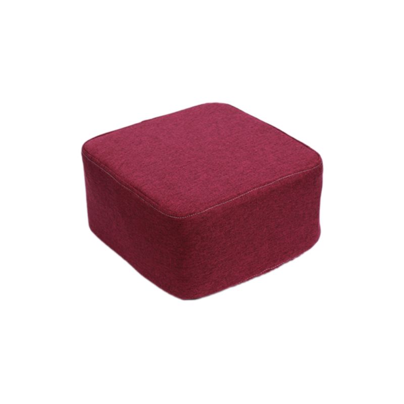 Contemporary Pouf Ottoman Fabric Upholstered Solid Color Square Ottoman Clearhalo 'furn' 'furn_ottomans_poufs' 'Furniture' 'Living Room Furniture' 'Ottomans & Poufs' 'ottomans_poufs' 1200x1200_b2baacc7-66d3-450c-9b82-c322aebb78e5