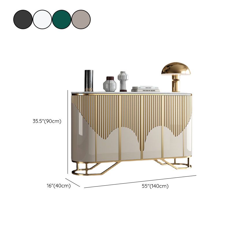 Base oro moderna sideboard a buffet a buffet con archiviazione