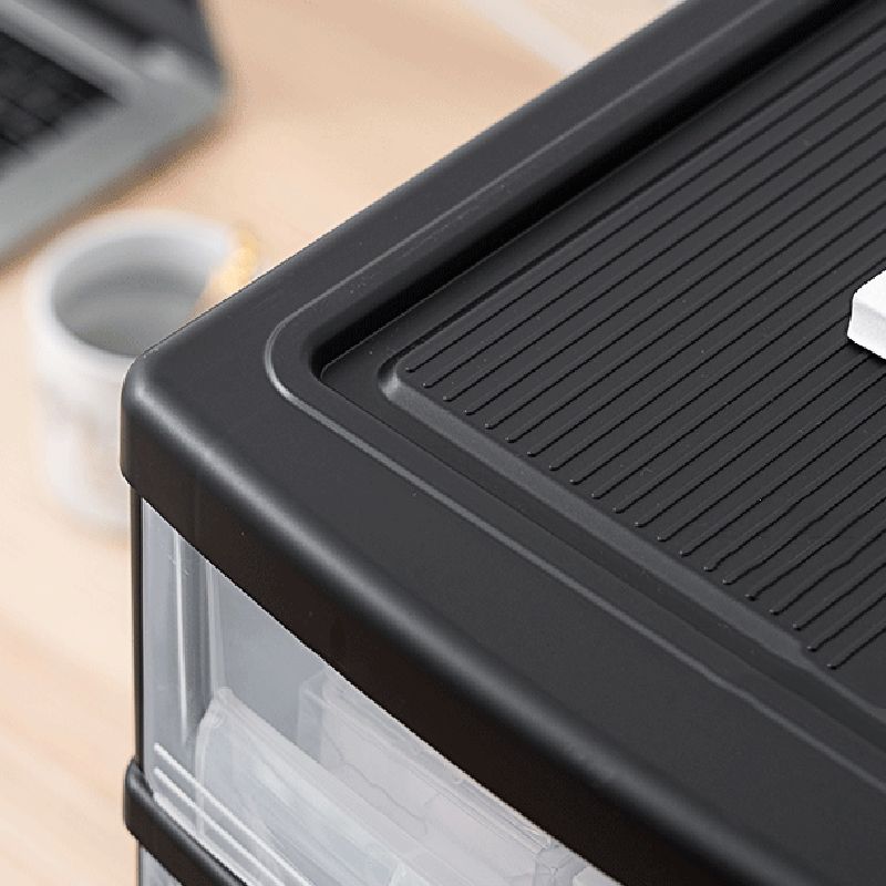 Moderno mobile trasparente verticale cassetti di plastica