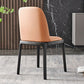 Contemporary Style Dining Chair Solid Back Dining Armless Side Chair with Wooden Legs