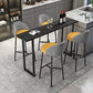 Living Room Bar Table 42-inch Height Stone Top and Metal Base Bistro Table Clearhalo 'Bar Furniture' 'Bar Tables' 'bar_tables' 'furn' 'furn_bar_tables' 'Furniture' 'furniture_bar_tables' 'Kitchen & Dining Furniture' 1200x1200_b2bf998b-0669-4c79-b95a-8659a7863f05