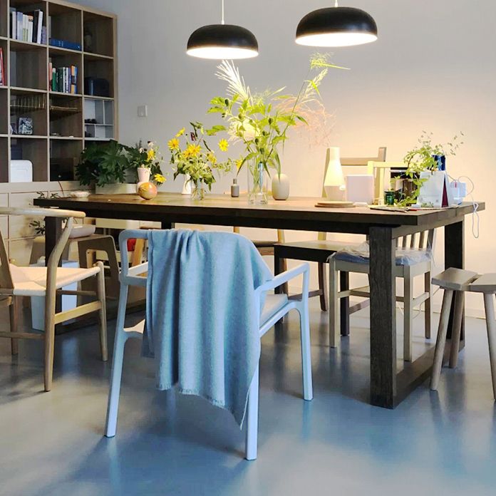 Minimalist Kitchen Standard Dining Table Solid Wood Rectangle Dining Table with Double Pedestal Clearhalo ' dining_table' 'Dining Tables & Seating' 'Dining Tables' 'furn' 'furn_dining_table' 'Furniture' 'furniture_dining_table' 'Kitchen & Dining Furniture' 'kitchen&dining_furn' 'kitchen' 'kitchen_dining_table' 1200x1200_b2c0aad1-7554-4144-abc7-52efc0f860e1