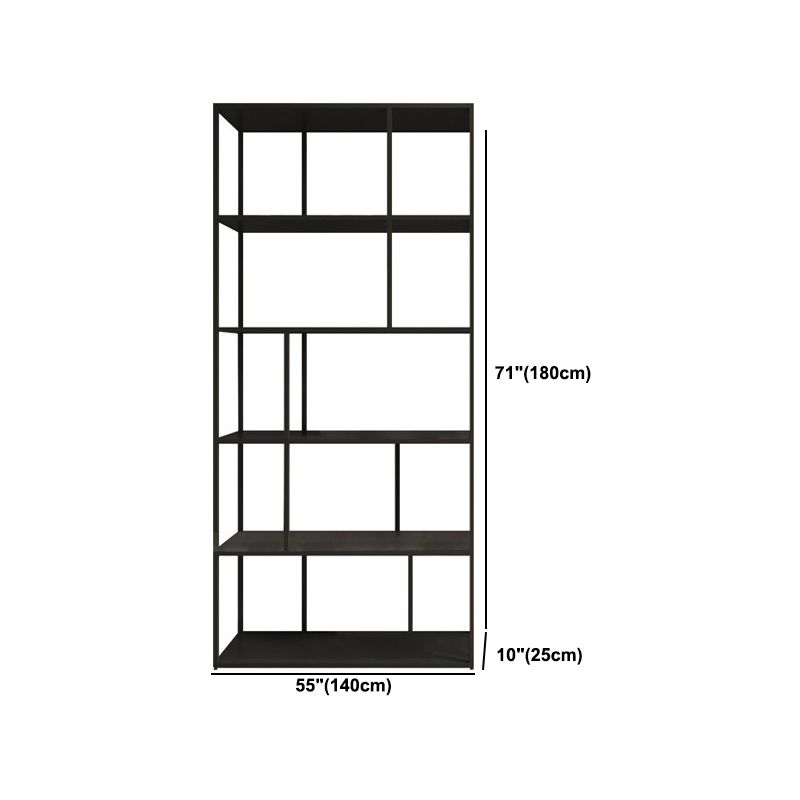 Metal Open Book Shelf Contemporary Home Shelf Bookcase with Shelves Clearhalo 'Bookcases' 'furn' 'furn_bookcases' 'Furniture' 'Office Furniture' 1200x1200_b2c0cece-f558-4898-bd4d-b575d55a1d7c