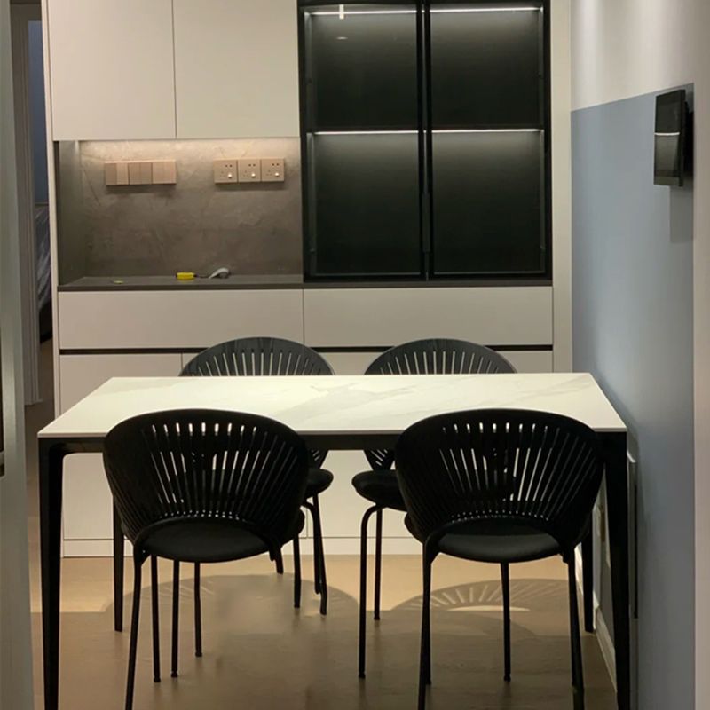 Sintered Stone Home Dining Table Modern Rectangle Dining Room Table