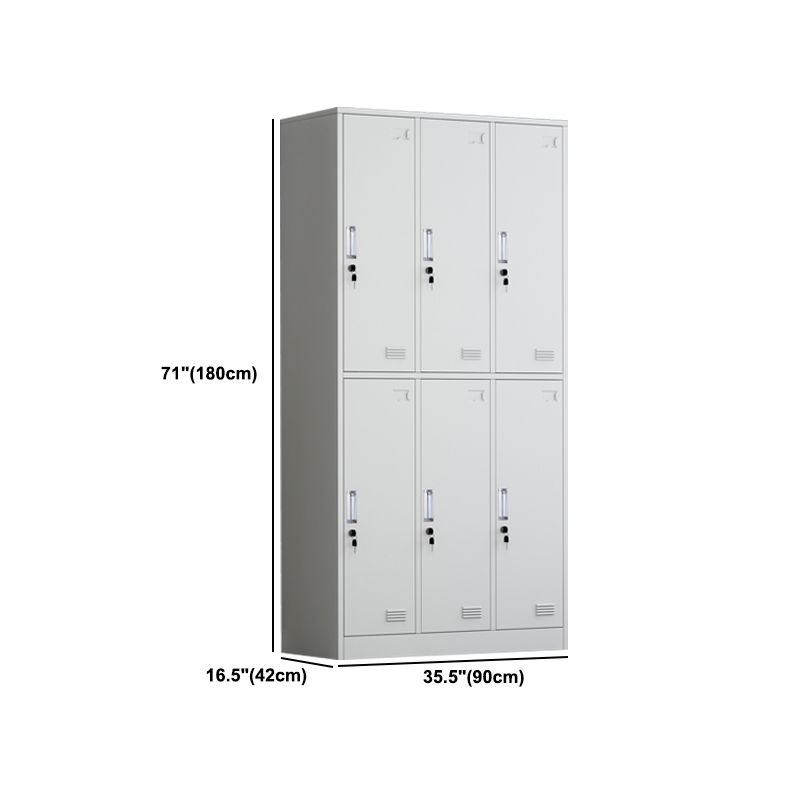 Metal Hinged Wardrobe Armoire Contemporary Wardrobe Cabinet for Home Clearhalo 'Armoires & Wardrobes' 'armoires_wardrobes' 'Bedroom Furniture' 'furn' 'furn_armoires_wardrobes' 'Furniture' 1200x1200_b2c23dd7-264e-467f-b666-8d2c874cf65e