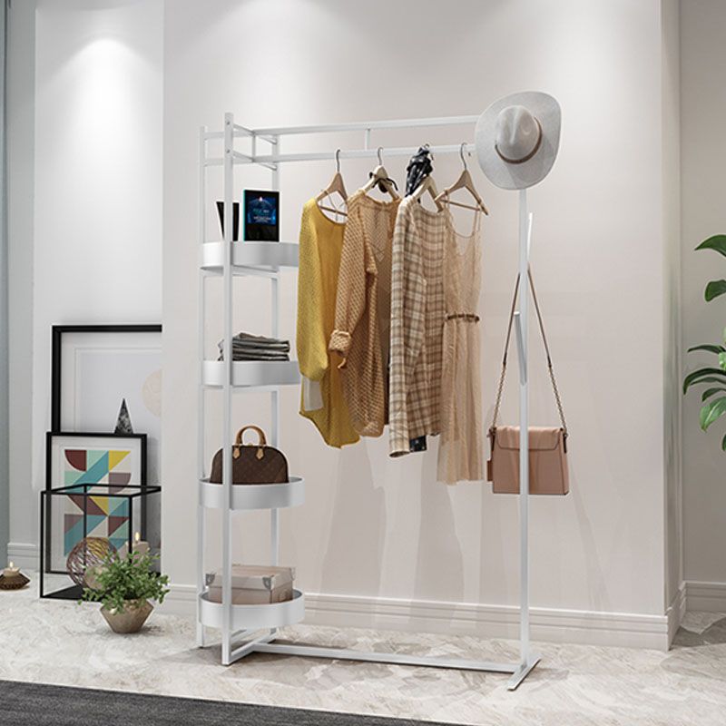 Scaffali di stoccaggio dell'albero di metallo contemporaneo Gancio di ganci in camera da letto