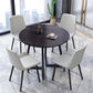 Round Traditional Luxury Dining Table Sintered Stone Table with Double Pedestal,31.5"L x 29.5"H Clearhalo ' dining_table' 'Dining Tables & Seating' 'Dining Tables' 'furn' 'furn_dining_table' 'Furniture' 'furniture_dining_table' 'Kitchen & Dining Furniture' 'kitchen&dining_furn' 'kitchen' 'kitchen_dining_table' 1200x1200_b2c4046c-ffc9-43e0-9c2a-f78b3b82cd30
