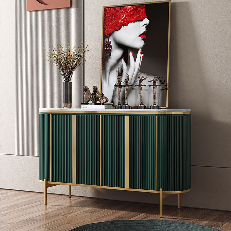 Glam Style Sideboard Stone Top Sideboard with Door for Living Room Clearhalo 'buffet_sideboard' 'Buffets & Sideboards' 'furn' 'furn_buffet_sideboard' 'Furniture' 'Kitchen & Dining Furniture' 1200x1200_b2c76b7d-7dfd-455c-b129-32e7c101332f