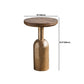 Rustic Distressed Side End Table Pedestal Round Sofa Side Accent Table Clearhalo 'Coffee & Accent Tables' 'End & Side Tables' 'end_side_tables' 'furn' 'furn_end_side_tables' 'Furniture' 'Living Room Furniture' 1200x1200_b2c7db0e-140d-4811-bf91-757fa8fb5055