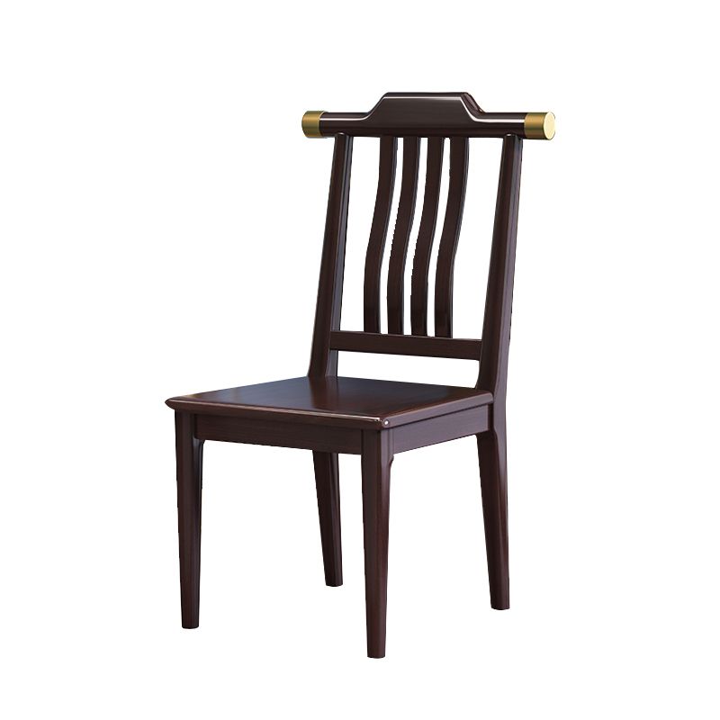 Solide houten eetstoelen moderne stijl armloze eetkamerstoelen voor eetkamer