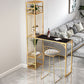 Modern Style Bar Table Set 1/2 Pieces Rectangle Bar Table with Upholstered Stool Clearhalo 'Bar Furniture' 'furn' 'furn_home_bar_bar_sets' 'Furniture' 'Home Bars & Bar Sets' 'home_bar_bar_sets' 'Kitchen & Dining Furniture' 1200x1200_b2c8c822-9ca9-456b-a55e-d932684f5c43