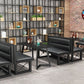 Industrial Sintered Stone Dining Table Black Table with Black Frame for Dining Room Clearhalo ' dining_table' 'Dining Tables & Seating' 'Dining Tables' 'furn' 'furn_dining_table' 'Furniture' 'furniture_dining_table' 'Kitchen & Dining Furniture' 'kitchen&dining_furn' 'kitchen' 'kitchen_dining_table' 1200x1200_b2c95e94-36a5-4dc1-ac45-53c0de5b8894