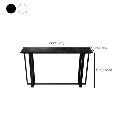 Industrial Rectangle Bar Table Set 1/3 Pcs Metal Frame Bar Table and Stools Clearhalo 'Bar Furniture' 'furn' 'furn_home_bar_bar_sets' 'Furniture' 'Home Bars & Bar Sets' 'home_bar_bar_sets' 'Kitchen & Dining Furniture' 1200x1200_b2c97396-255b-4d14-a2a8-1749bfeb2898