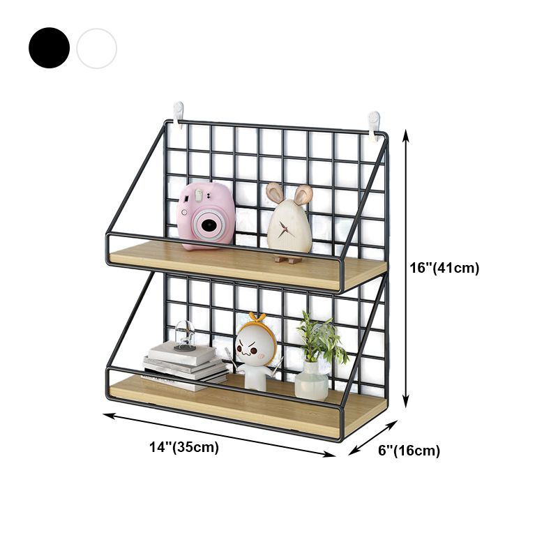 Home Floating Bookcase Modern Metal Bookshelf With Rectangular Shelves Clearhalo 'Bookcases' 'furn' 'furn_bookcases' 'Furniture' 'furniture_bookcases' 'Office Furniture' 1200x1200_b2cc4064-f53c-4539-9c8e-1149d502d59a