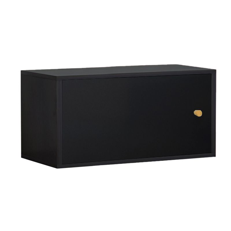 Madera de ingeniería de estantería estándar escandinava cerrada con gabinetes