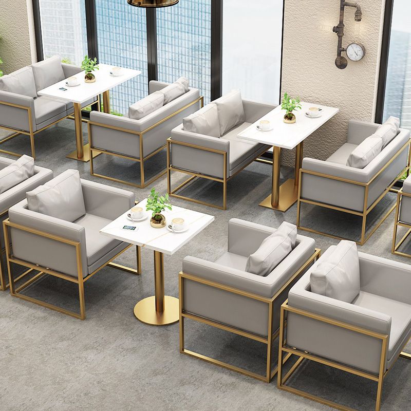 Mesa de comedor de estilo industrial Mesa de piedra sinterizada para el comedor