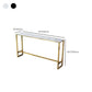 Table de pub de style moderne, plateau en faux marbre de 41,3 pouces avec base dorée