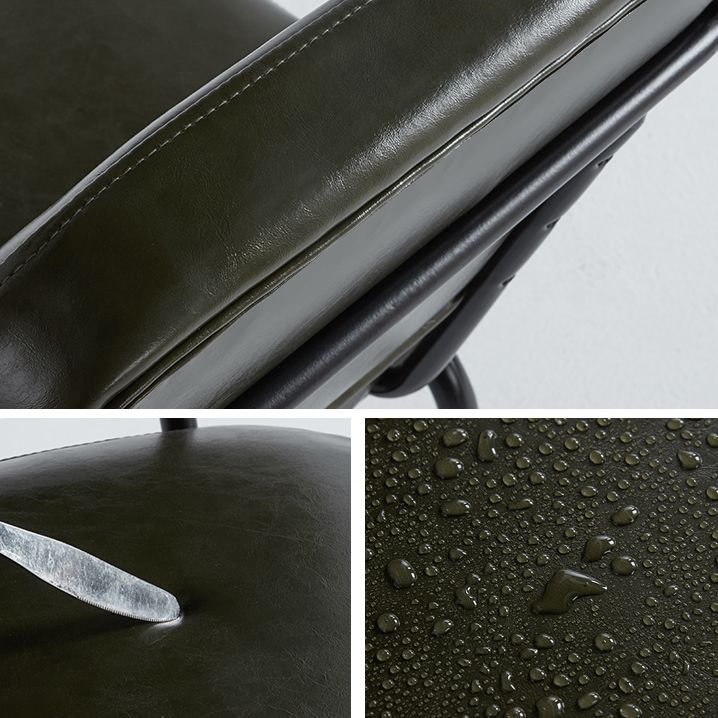 Industrial Style Metal Matte Finish Dinning Arm Chair Open Back Dining Chair Clearhalo ' kitchen&dining_furn' 'Dining Chairs' 'Dining Tables & Seating' 'dining_chair' 'furn' 'furn_dining_chair' 'Furniture' 'furniture_dining_chair' 'Kitchen & Dining Furniture' 'kitchen' 1200x1200_b2d04738-0a9c-4f2a-81f0-aa9650c97ed6