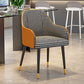 Glam Faux Leather Dining Chairs Metal Arm Dining Room Chairs Clearhalo 'Dining Chairs' 'Dining Tables & Seating' 'dining_chair' 'furn' 'furn_dining_chair' 'Furniture' 'Kitchen & Dining Furniture' 1200x1200_b2d105d5-1c74-4f97-88a3-dedc150eaf84