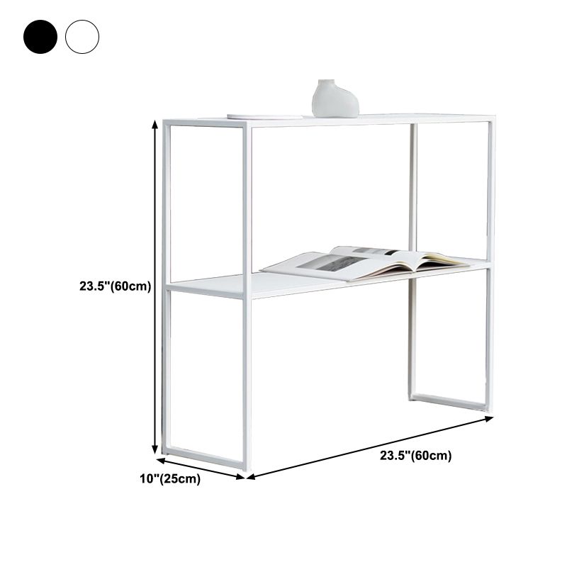 Tavolo console contemporanea di ferro con base di slitta per la base di accento Hall