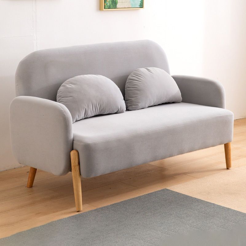 26.77" Wide Velvet Sofa Standard Square Arm Sofa for Living Room