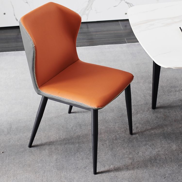 Armless Dining Chairs Modern Leather Side Chairs for Dining Room Clearhalo 'Dining Chairs' 'Dining Tables & Seating' 'dining_chair' 'furn' 'furn_dining_chair' 'Furniture' 'furniture_dining_chair' 'Kitchen & Dining Furniture' 1200x1200_b2d96051-f961-4e68-b953-e849847b4ea1