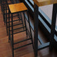 Industrial Rectangle Bar Table Set 1/6 Pieces Solid Wood Fixed Counter Table Clearhalo 'Bar Furniture' 'furn' 'furn_home_bar_bar_sets' 'Furniture' 'Home Bars & Bar Sets' 'home_bar_bar_sets' 'Kitchen & Dining Furniture' 1200x1200_b2d9b90d-350a-4cfd-9a09-504e663b4da0