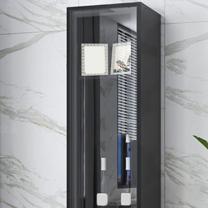 Contemporary Display Stand Faux Wood Storage Cabinet with Lighting Clearhalo 'Display & China Cabinets' 'display_china_cabinets' 'furn' 'furn_display_china_cabinets' 'Furniture' 'Kitchen & Dining Furniture' 1200x1200_b2da484b-535b-4d5c-aaf2-b899414db762