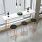 Glam Bar-height Table Solid Wood Top Bistro Pub Table with Four Legs Clearhalo 'Bar Furniture' 'Bar Tables' 'bar_tables' 'furn' 'furn_bar_tables' 'Furniture' 'Kitchen & Dining Furniture' 1200x1200_b2da7a13-53ad-434d-b044-cbcc2031c4c3