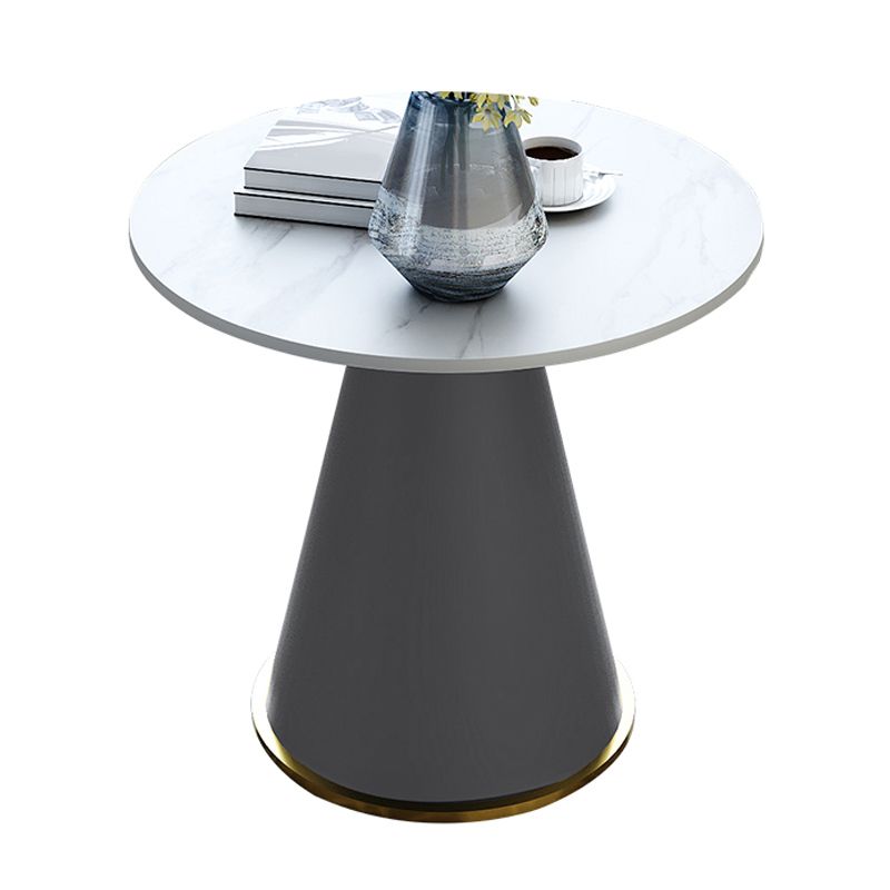 22" Tall Round Slate Top End Table Modern Metal Pedestal Table Clearhalo 'Coffee & Accent Tables' 'End & Side Tables' 'end_side_tables' 'furn' 'furn_end_side_tables' 'Furniture' 'Living Room Furniture' 1200x1200_b2da9d4b-7139-466a-a30c-a27af8b965cf