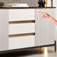 Sideboard da pranzo a 2 porte in stile glam con cassetti per soggiorno