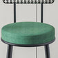 Modern Armless Backrest Counter Stool Iron Cafe Bar Stool with Pedal and Cushion Clearhalo 'Bar Furniture' 'Bar Stools' 'bar_stools' 'furn' 'furn_bar_stools' 'Furniture' 'furniture_bar_stools' 'Kitchen & Dining Furniture' 1200x1200_b2dc7504-3918-4d90-a8ac-158900ac02fc