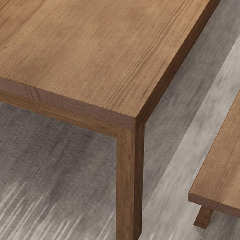 Modern Solid Wood Rectangular Writing Desk Parsons Base 29.53" Tall Office Desk Clearhalo 'furn' 'furn_office_desk' 'Furniture' 'Office Desks' 'Office Furniture' 'office_desk' 1200x1200_b2dda071-a96b-4300-ac39-a0f406bb54e2