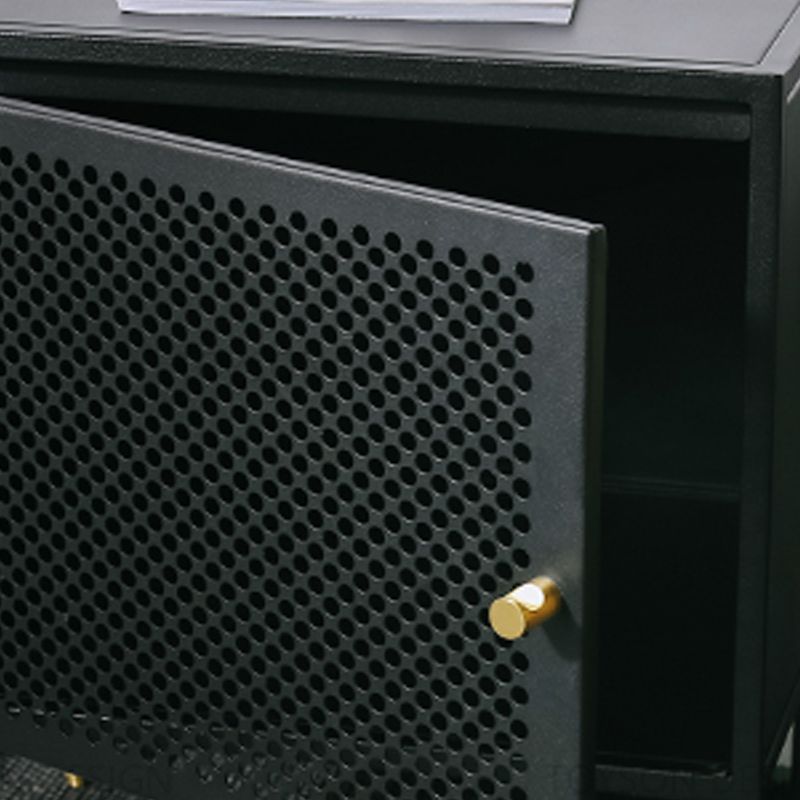 2 étagères Accent Table Table table de nuit en métal moderne, 19,7 "de haut