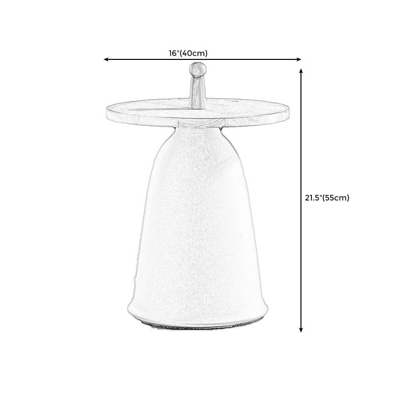 Tavolo da piedistallo mentale alto 17,7 "/21,6" tavolo da legno legno di legno